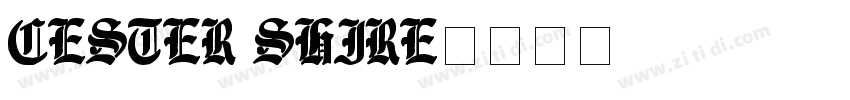 Cester Shire字体转换
